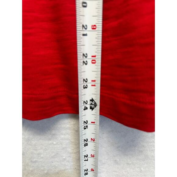 Talbots Small Petite Red Boat Neck Top Rope Neck Nautical Coastal July 4th - Picture 5 of 8